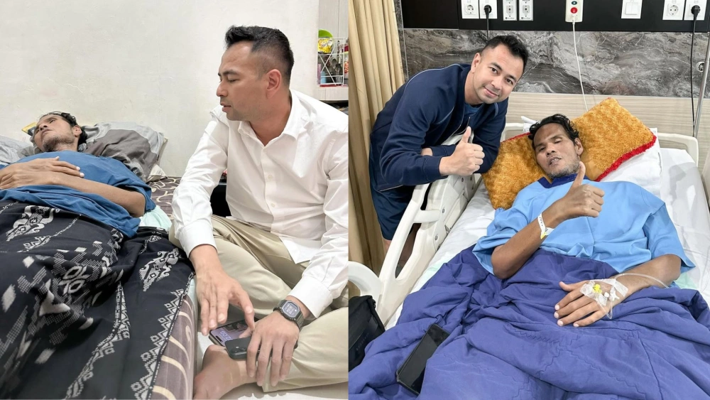 Raffi Ahmad Menjenguk Fahmi Bo Dan Akan Biayai Seluruh Pengobatannya [Instagram]